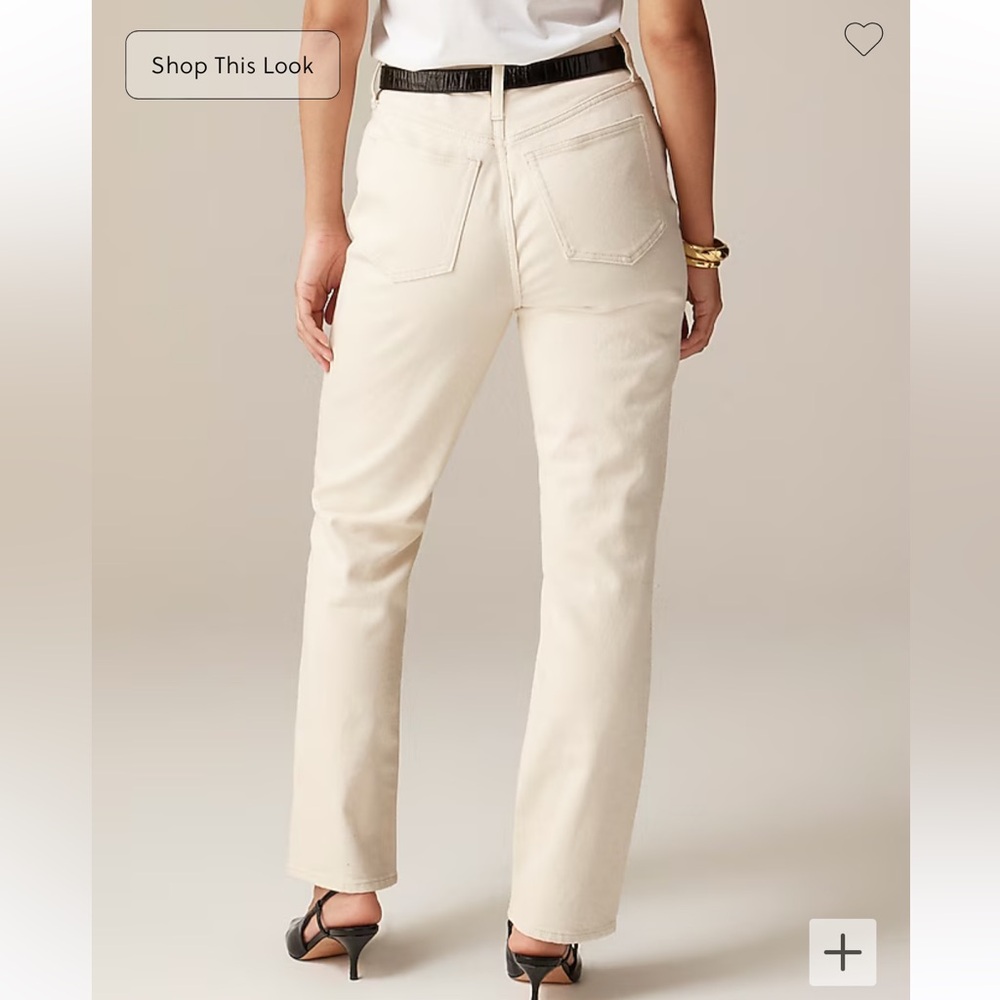 J.Crew Classic Straight Jeans in Ecru White Cream - Picture 11 of 11